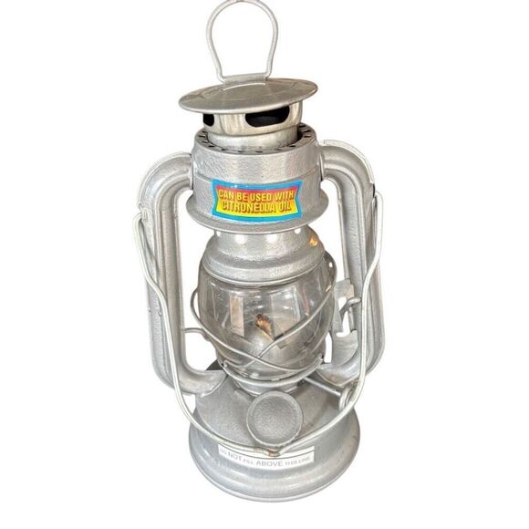 7 1/2” Metal Silver Lantern - Picture 1 of 8